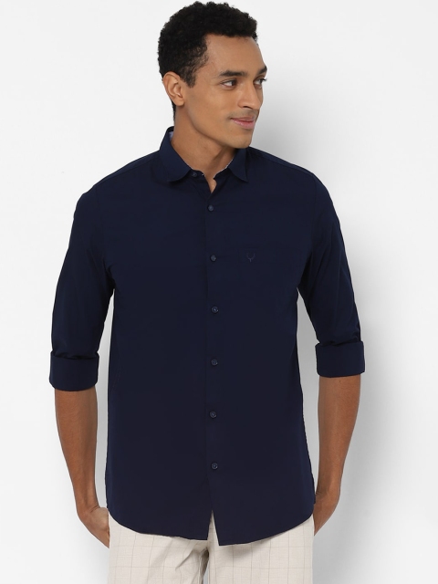 

Allen Solly Men Navy Blue Slim Fit Casual Shirt