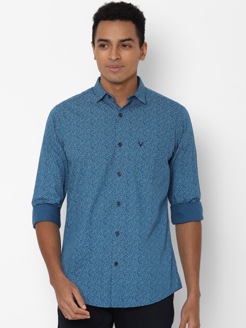 

Allen Solly Men Blue Slim Fit Printed Casual Shirt