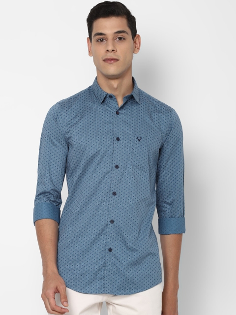 

Allen Solly Men Blue Slim Fit Printed Casual Shirt