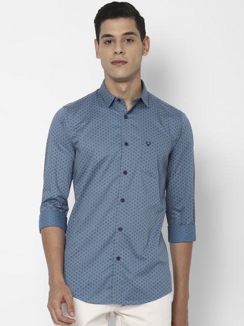 

Allen Solly Men Blue Slim Fit Printed Casual Shirt