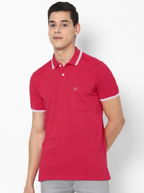 

Allen Solly Men Red Polo Collar T-shirt