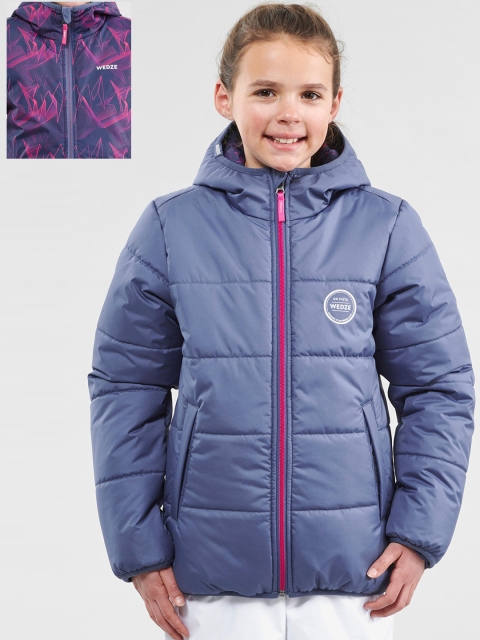 

WEDZE By Decathlon Girls Blue Warm Reverse Ski Jacket