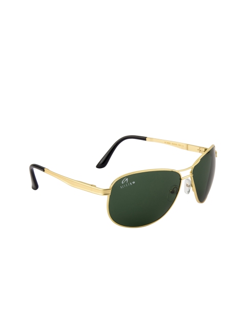 

AISLIN Men Gold Toughened Glass UV Protected Aviator Sunglasses