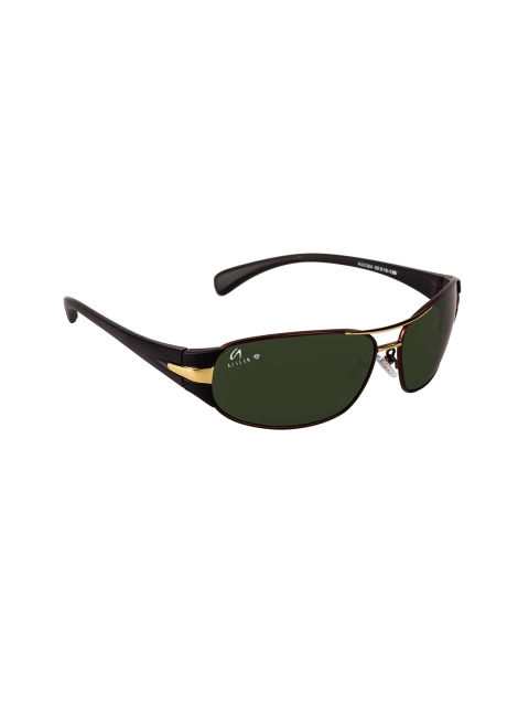 

AISLIN Unisex Black Toughened Glass UV Protected Rectangular Sunglasses