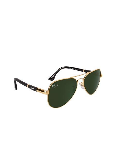 

AISLIN Unisex Green Aviator Sunglasses