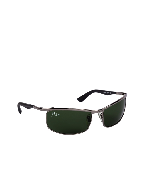 

AISLIN Men Green Rectangle Sunglasses