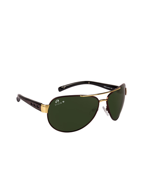 

AISLIN Men Black Toughened Glass UV Protected Aviator Sunglasses