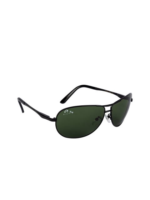 

AISLIN Men Green Full-Rim Rectangle Sunglasses