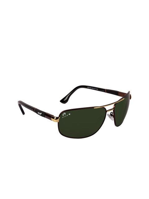 

AISLIN Men Green Full-Rim Rectangle Sunglasses