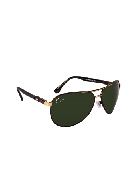 

AISLIN Men Green Full-Rim Aviator Sunglasses