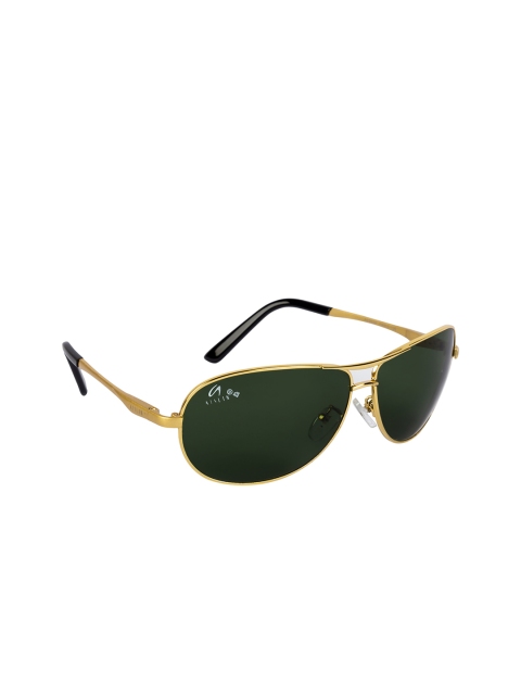 

AISLIN Men Green Rectangle Sunglasses