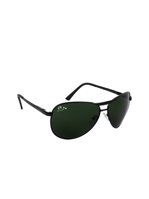 

AISLIN Men Green Lens & Black Aviator Sunglasses with UV Protected Lens