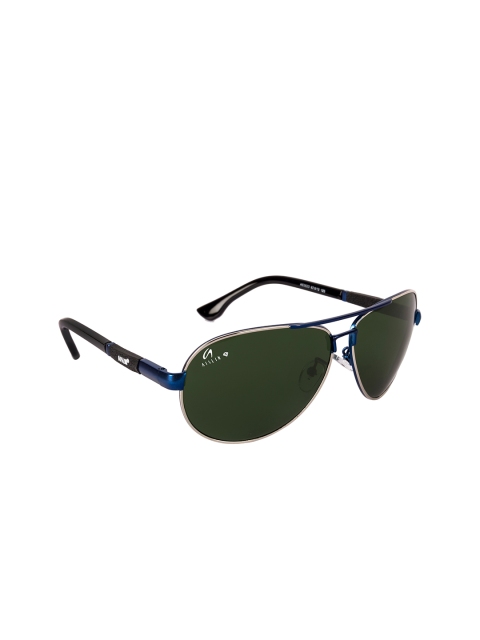 

AISLIN Men Green Lens & Black Aviator Sunglasses with UV Protected Lens - 14315-55-AS-3523