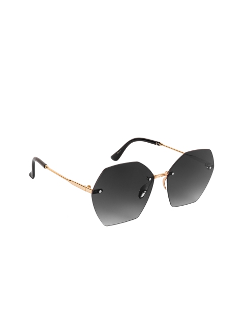 

AISLIN Unisex Black Lens & Gold-Toned Other Sunglasses with UV Protected Lens