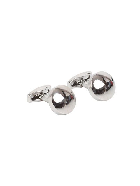 Alvaro Castagnino Silver Solid Round Cufflinks