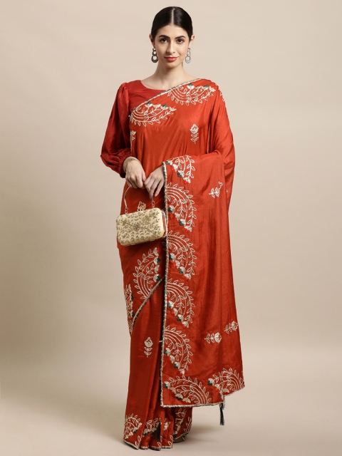 

Tikhi Imli Rust Gotta Patti Saree