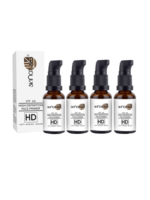 

Skinatura Pack of 4 SPF 20 High Definition Face Primer (Anti-Ageing Serum) 200Ml, Brown