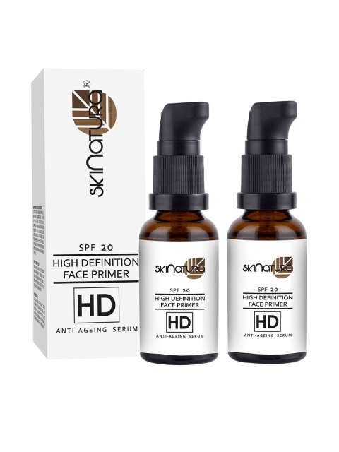 

Skinatura Set of 2 SPF 20 High Definition Face Primer Anti-Ageing Serum 50ml each, Brown