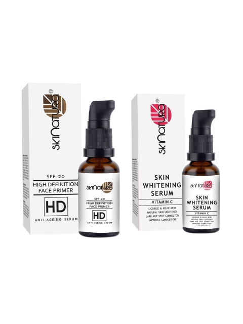 

Skinatura Set of High Definition Face Primer Anti-Ageing & Skin Whitening Serum, White