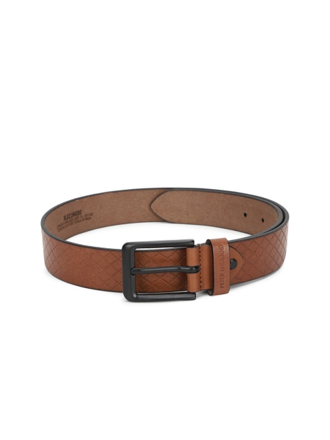 

Peter England Men Brown Textured Belt