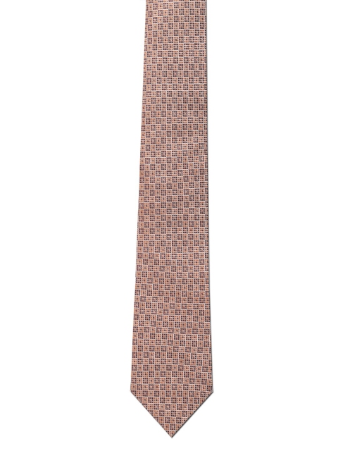 

Louis Philippe Men Brown Woven Designed Broad Tie