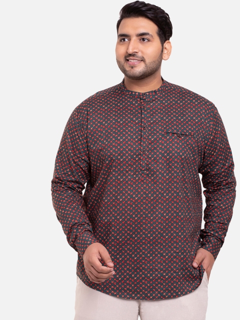 

Bewakoof Men Red Ditsy Printed Casual Shirt