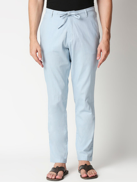 

Bewakoof Men Blue Trousers