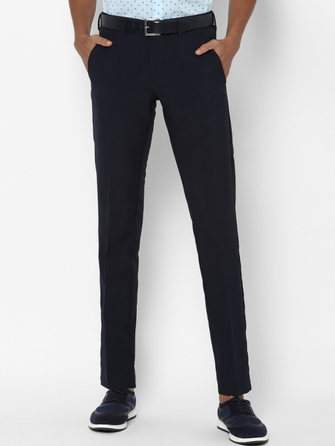 

Allen Solly Men Navy Blue Slim Fit Formal Trousers