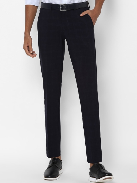 

Allen Solly Men Navy Blue Slim Fit Trousers