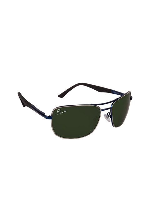 

AISLIN Men Green Lens & Blue Wayfarer Sunglasses with UV Protected Lens