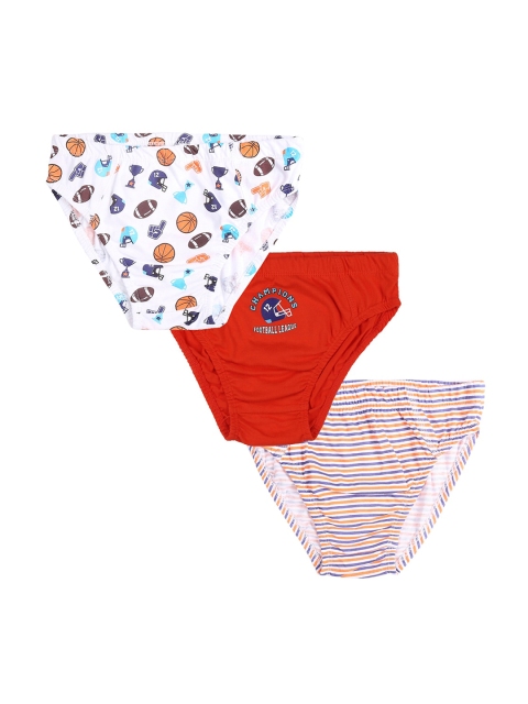 

Pantaloons Junior Girls Pack Of 3 Assorted Pure Cotton Basic Briefs