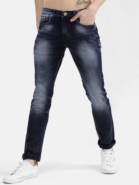 

V2 Value & Variety Men Blue Low Distress Heavy Fade Jeans