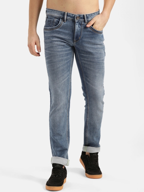 

V2 Value & Variety Men Blue Low Distress Heavy Fade Jeans