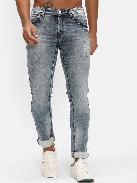 

V2 Value & Variety Men Blue Mildy Distressed Heavy Fade Jeans