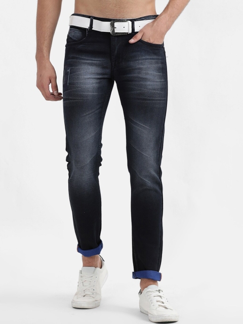 

V2 Value & Variety Men Navy Blue Light Fade Jeans