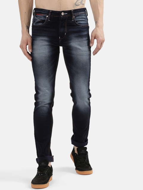

V2 Value & Variety Men Navy Blue Heavy Fade Jeans
