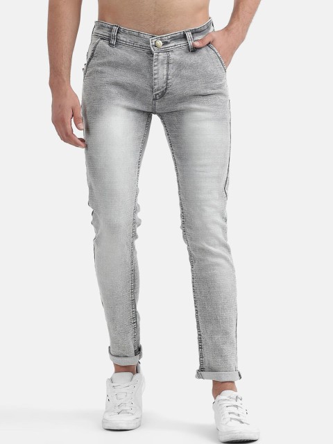 

V2 Value & Variety Men Grey Heavy Fade Jeans