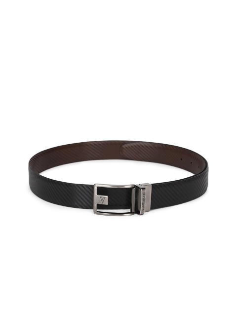 

Van Heusen Men Brown Textured Leather Formal Belt