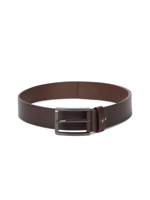 

Van Heusen Men Brown Textured Leather Formal Belt