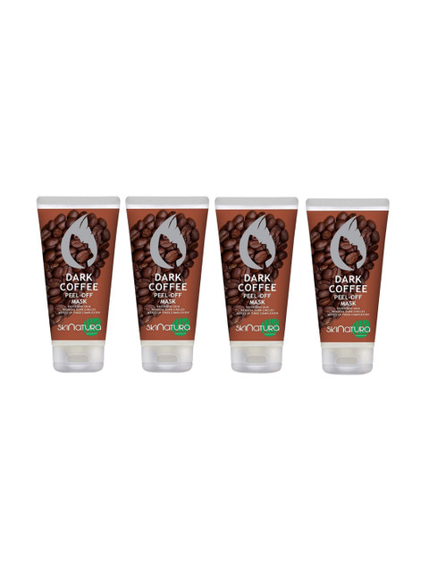 

Skinatura Unisex Set of 4 Dark Coffee Peel-Off Mask, Brown
