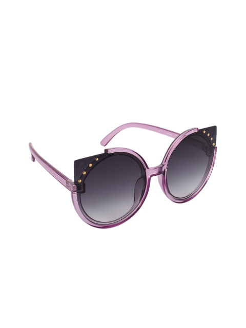 

AISLIN Women Grey & Purple UV Protected Cat Eye Sunglasses 14564-89-AS-9243