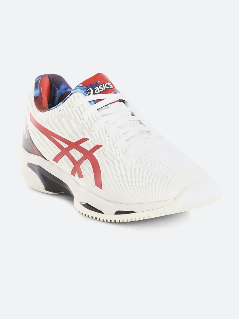 

ASICS Men White & Red Speed FF 2 L.E. Tennis Non-Marking Shoes