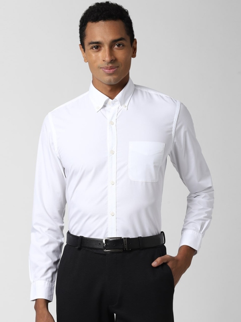 

Peter England Elite Men White Slim Fit Formal Shirt