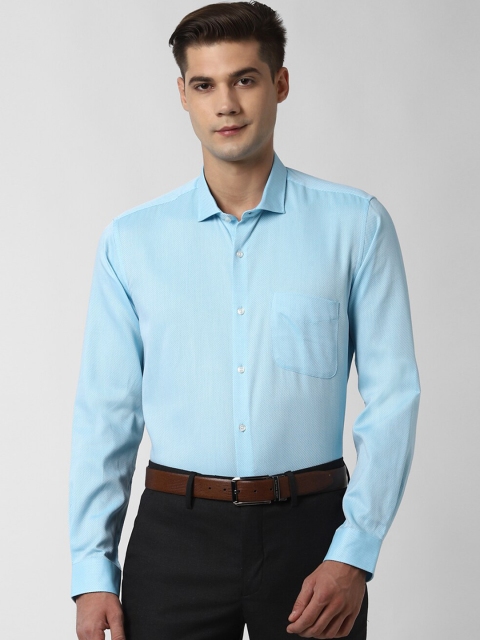 

Peter England Men Blue Opaque Printed Formal Shirt