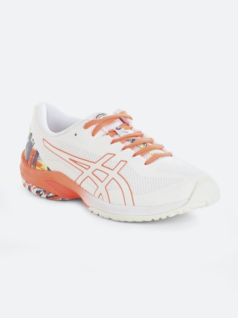 

ASICS Women White Tennis Mid-Top Non-Marking Shoes COURT SPEED FF