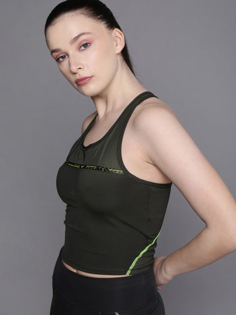 

Nike Black NK DF TANK TAPED Regular Top