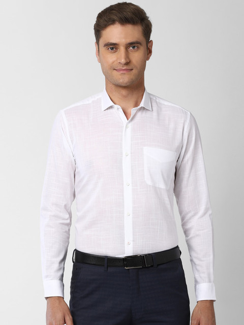

Peter England Men White Pure Cotton Formal Shirt
