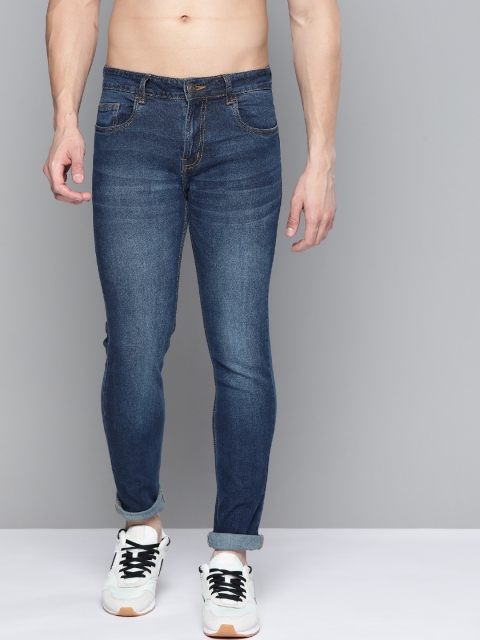 

Harvard Men Navy Blue Skinny Fit Light Fade Stretchable Jeans