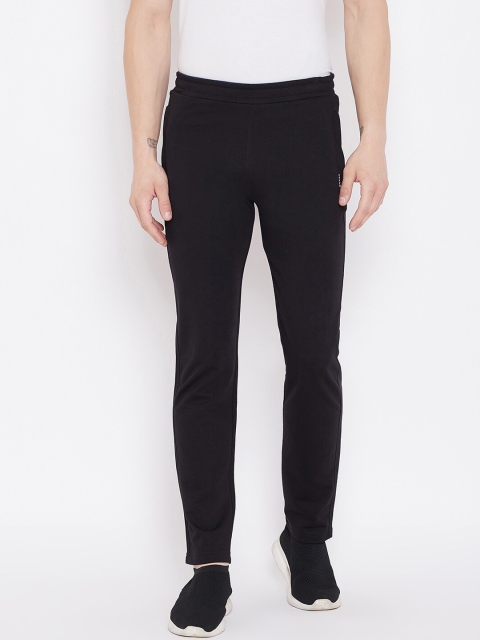 

Okane Men Black Solid Track Pants