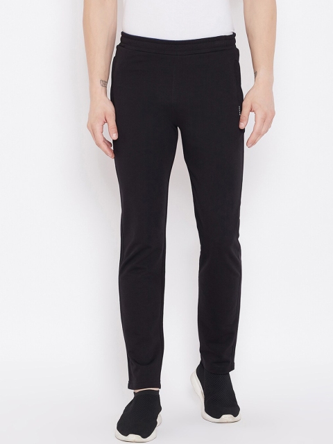 

Okane Men Black Plus Size Track Pants